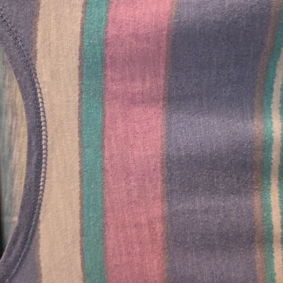 Talbots Purple Blue Striped Multicolor Women's Top Small - Picture 2 of 4